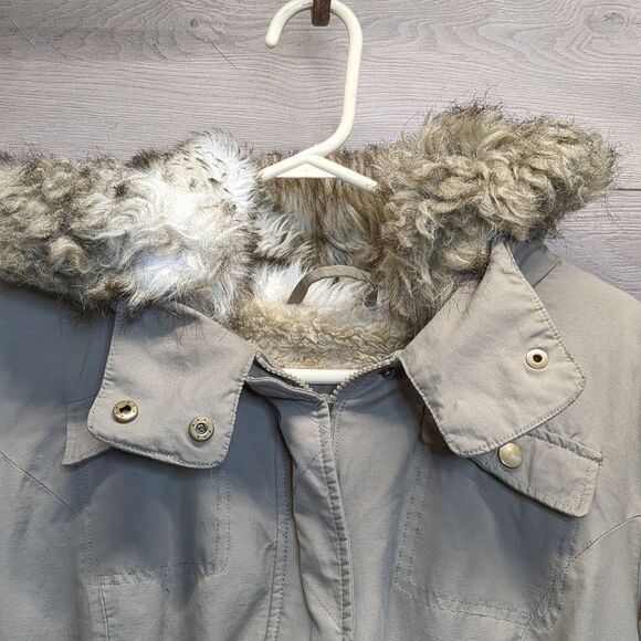 Coldwater Creek Faux Fur Lined Hooded Winter Snow Jacket Women's Plus Size 16 - Picture 3 of 8